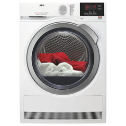 AEG T6DBG822N 6000 Series Condenser Tumble Dryer, 8kg Load, B Energy Rating, White